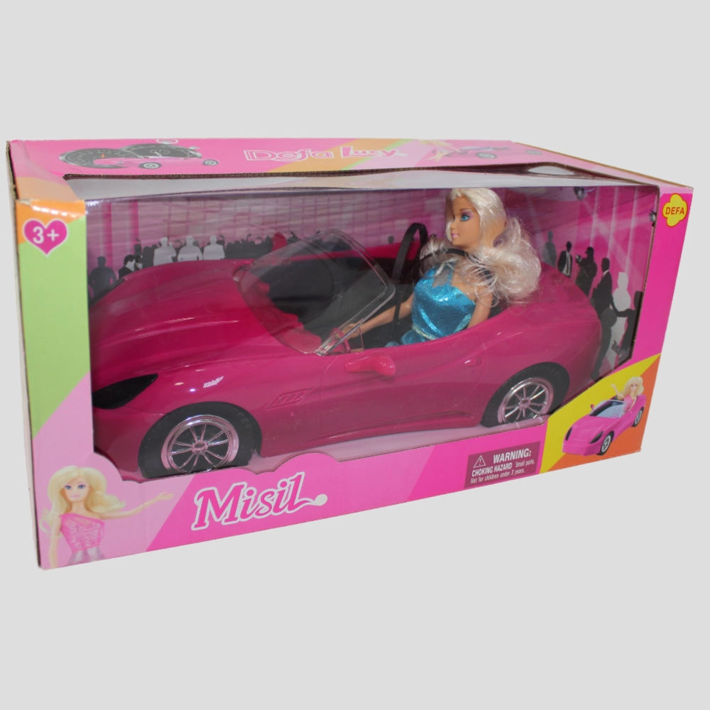 Defa Lucy Misil Pink Doll Car  Compact & Fun Ride for Girls