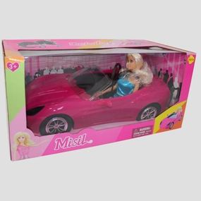 Defa Lucy Misil Pink Doll Car  Compact & Fun Ride for Girls