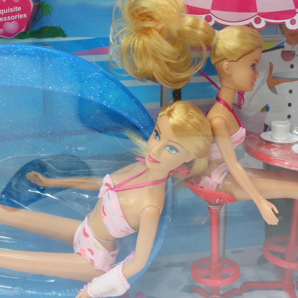 Defa Lucy Swimming Time Playset  2 Dolls with Accessories (13 Pieces)