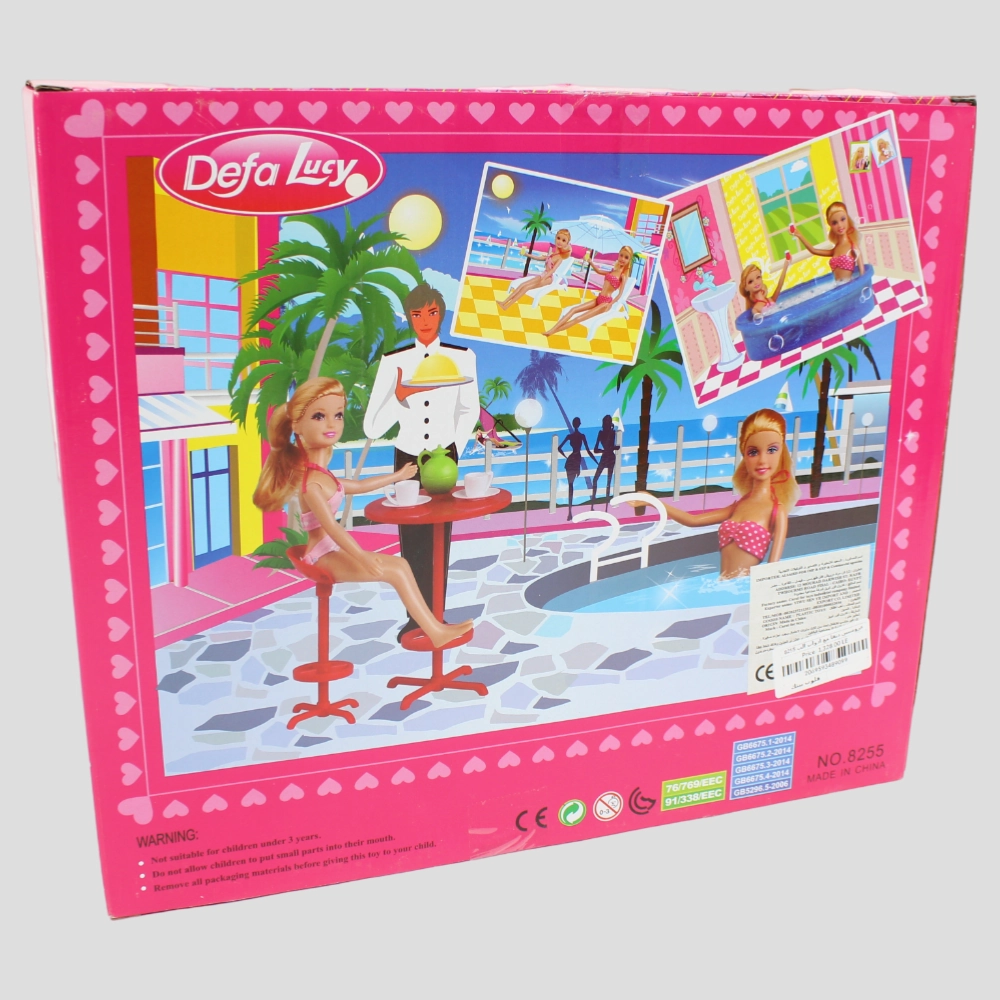 Defa Lucy Swimming Time Playset  2 Dolls with Accessories (13 Pieces)