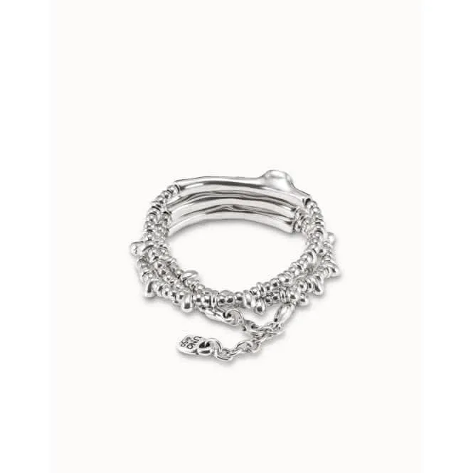 Bracelet en Cristal Facetté Métallique Bleu Délire Unode50 Bijoux et Accessoires