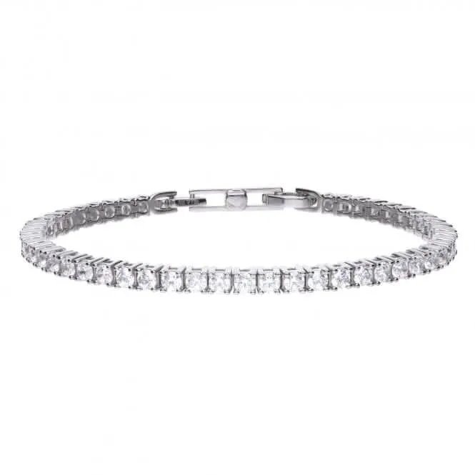 Bracelet de tennis en zirconium cubique blanc argenté Diamonfire B5091 - Bijoux Diamonfire