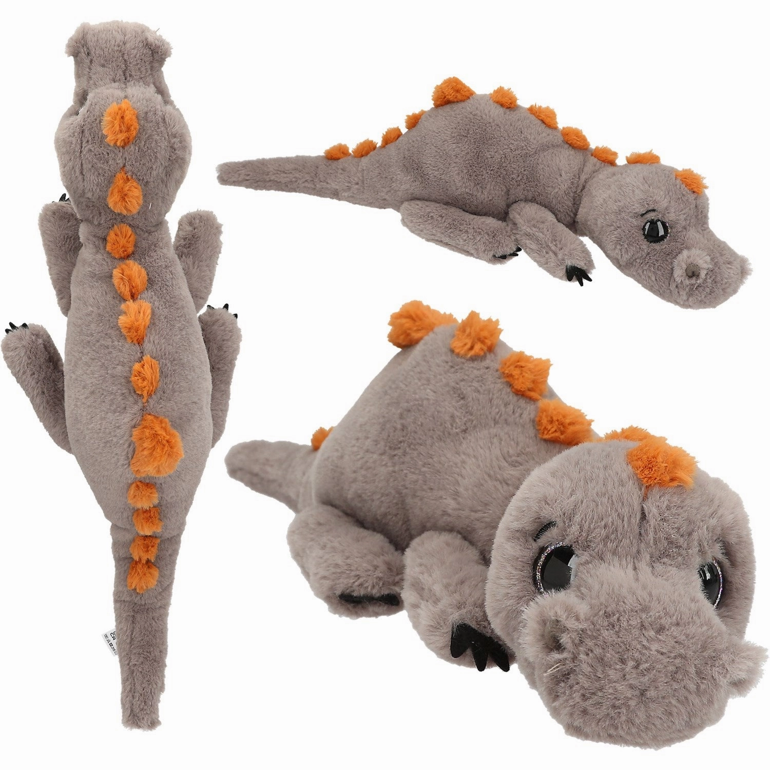 Dino World Dragon Teddy 50 cm Grey/Brown