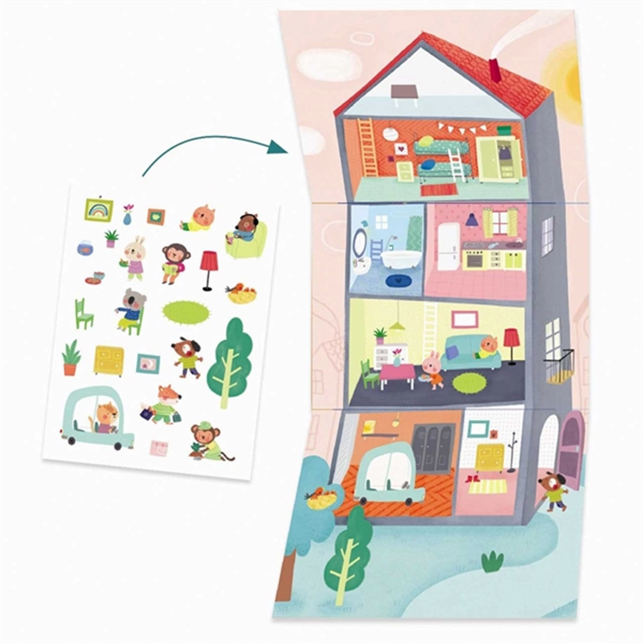 Djeco Creative box - Animals and Their Home