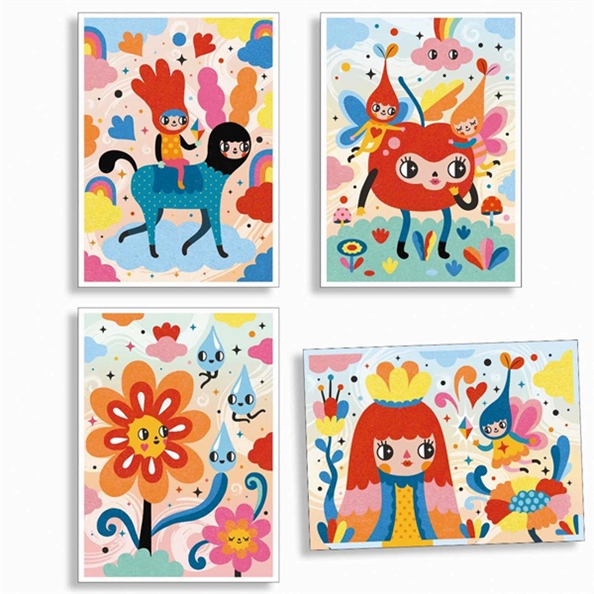 Djeco Creative Box Coloured Sand - Lovely