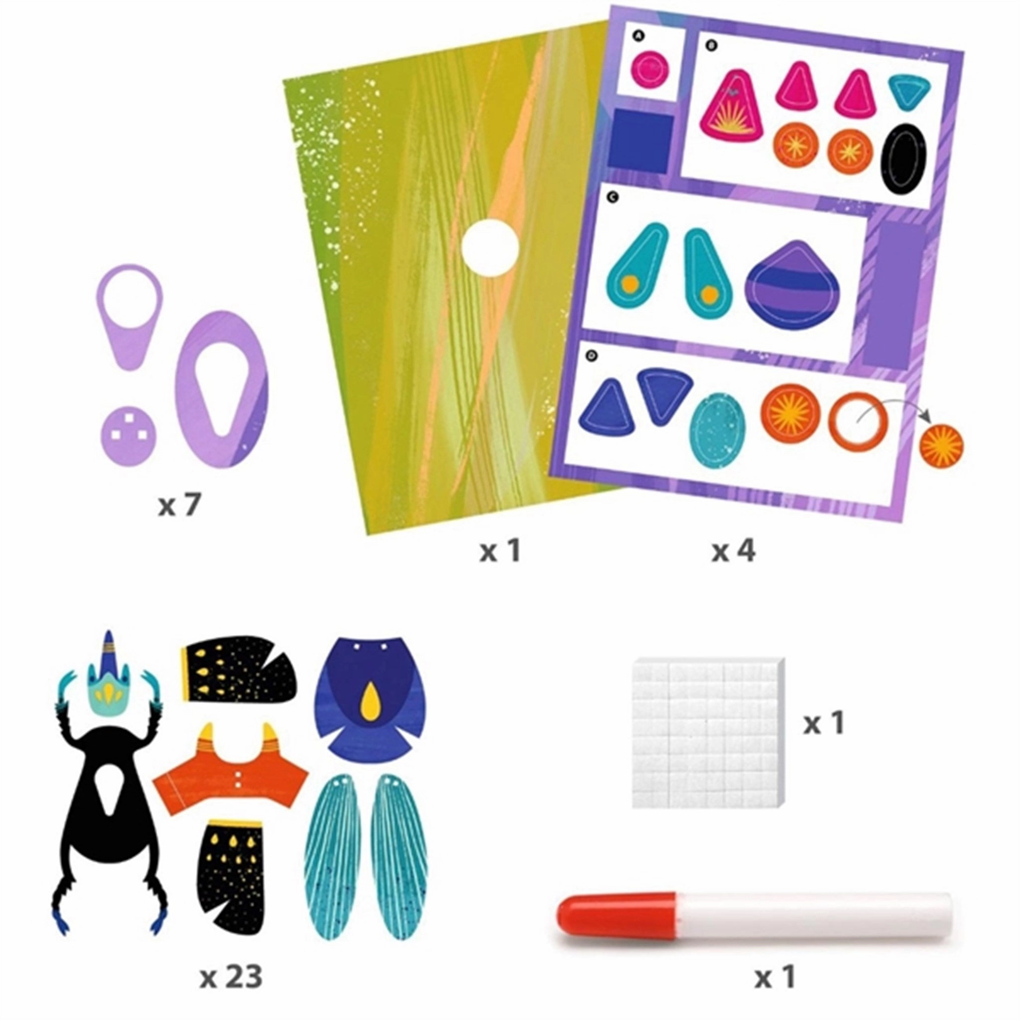 Djeco Creative Paper - Paper Bugs