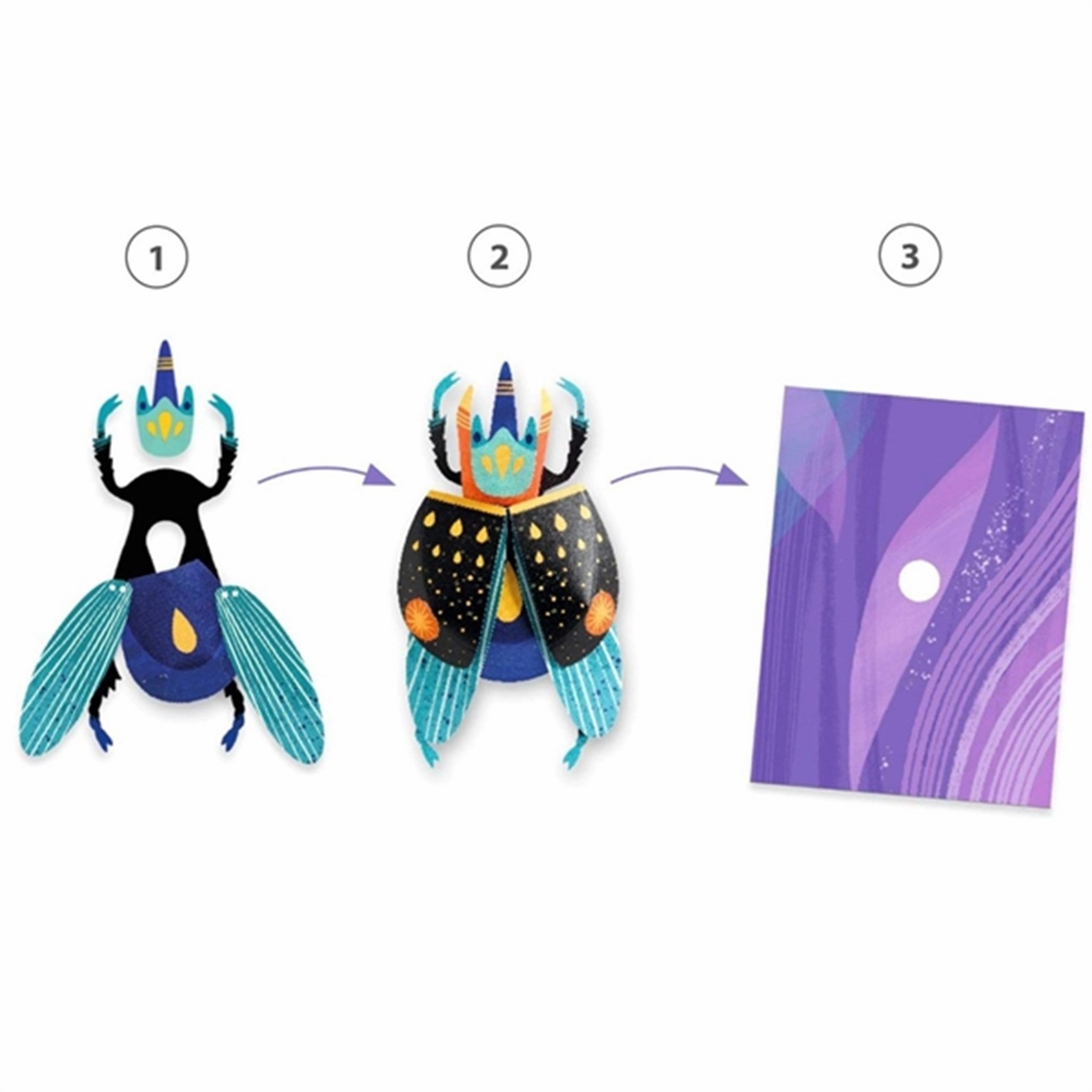 Djeco Creative Paper - Paper Bugs
