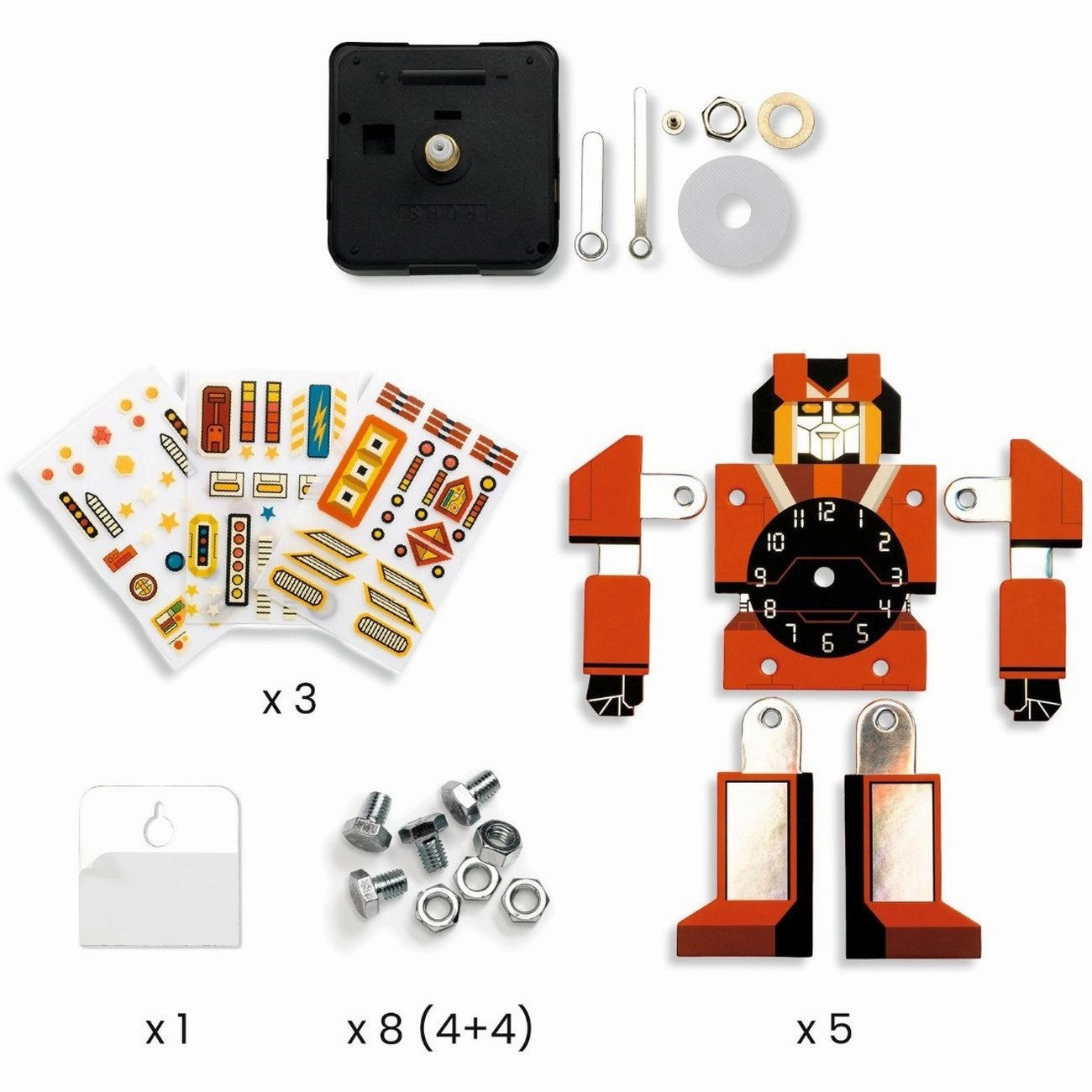 Djeco DIY Robotime Wall Clock