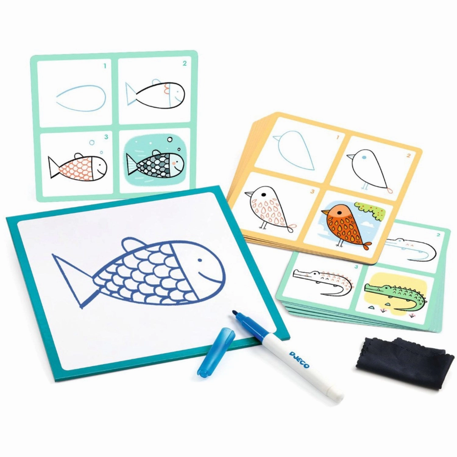 Djeco Educational Games Step by Step Lama & Co.
