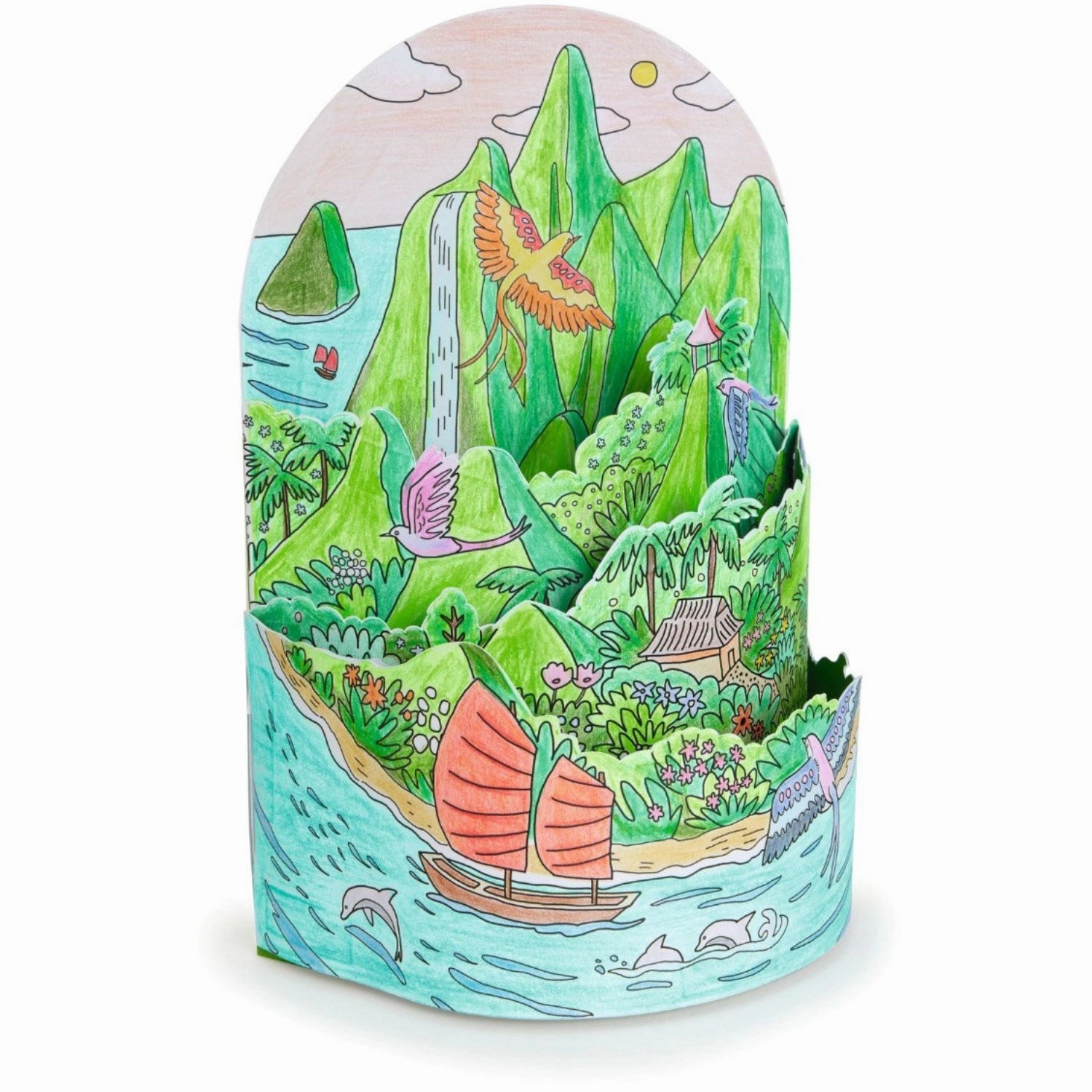 Djeco Kreativ Diorama, On Top of My Island