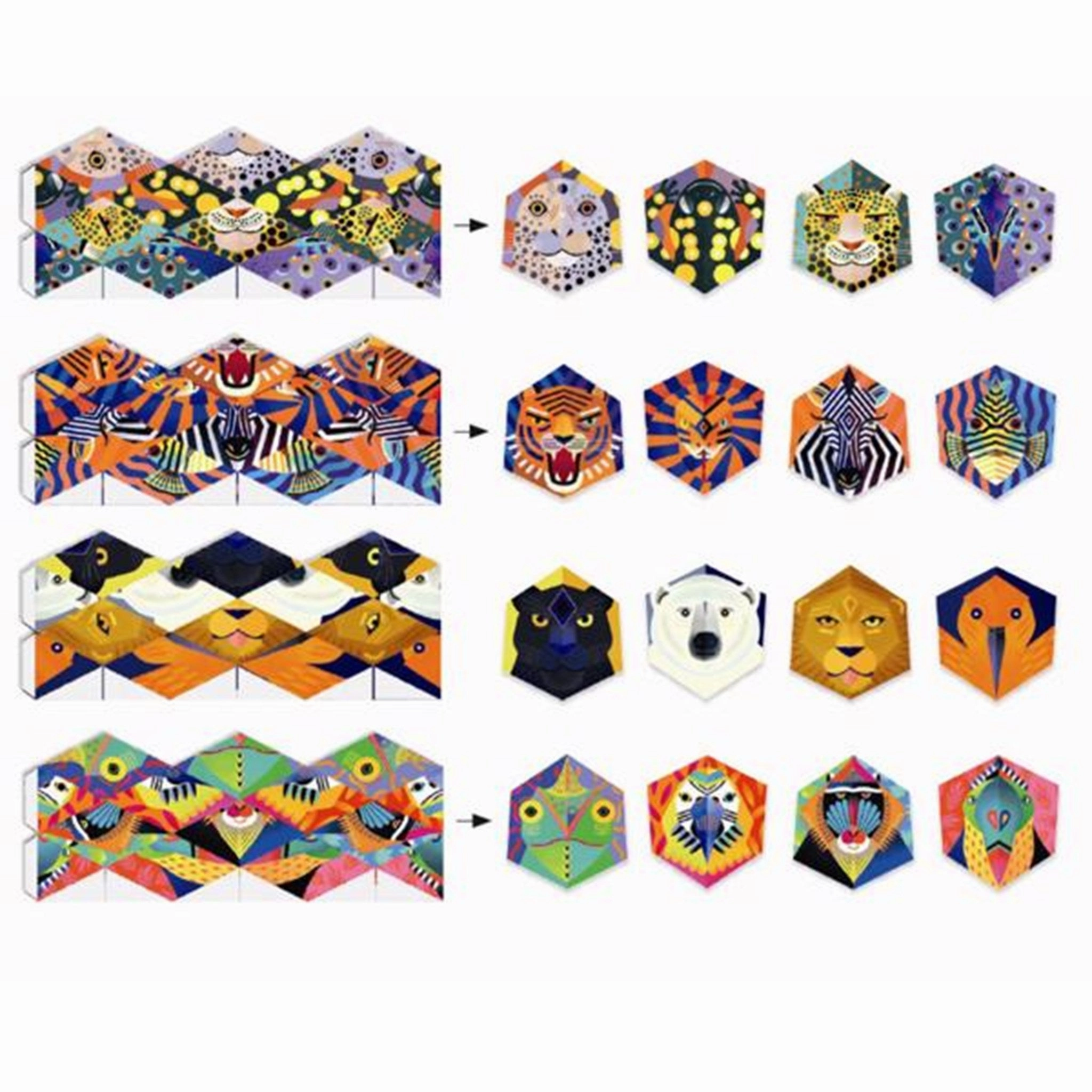 Djeco Paper Creations - Flexanimals
