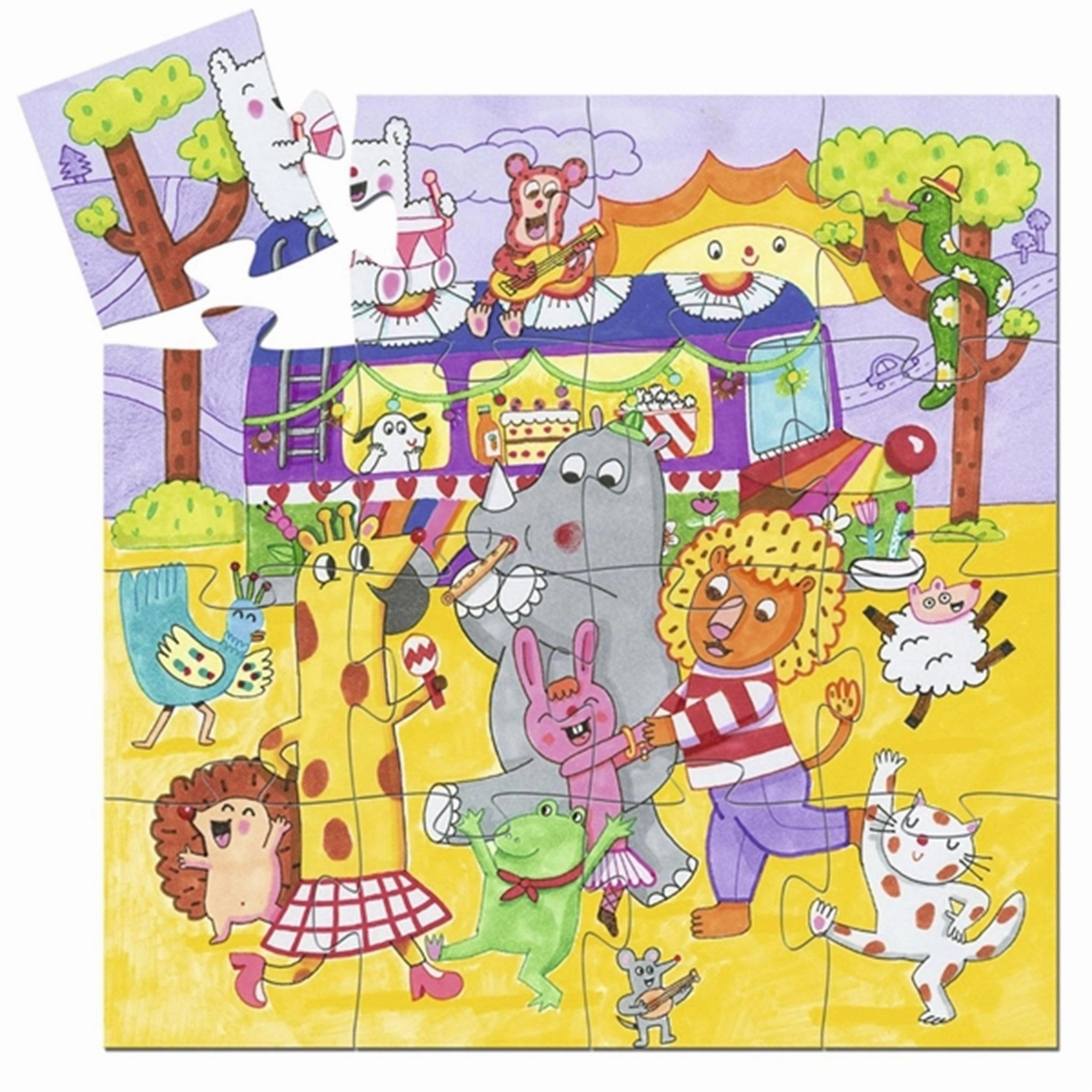 Djeco Puzzle Rainbow Bus