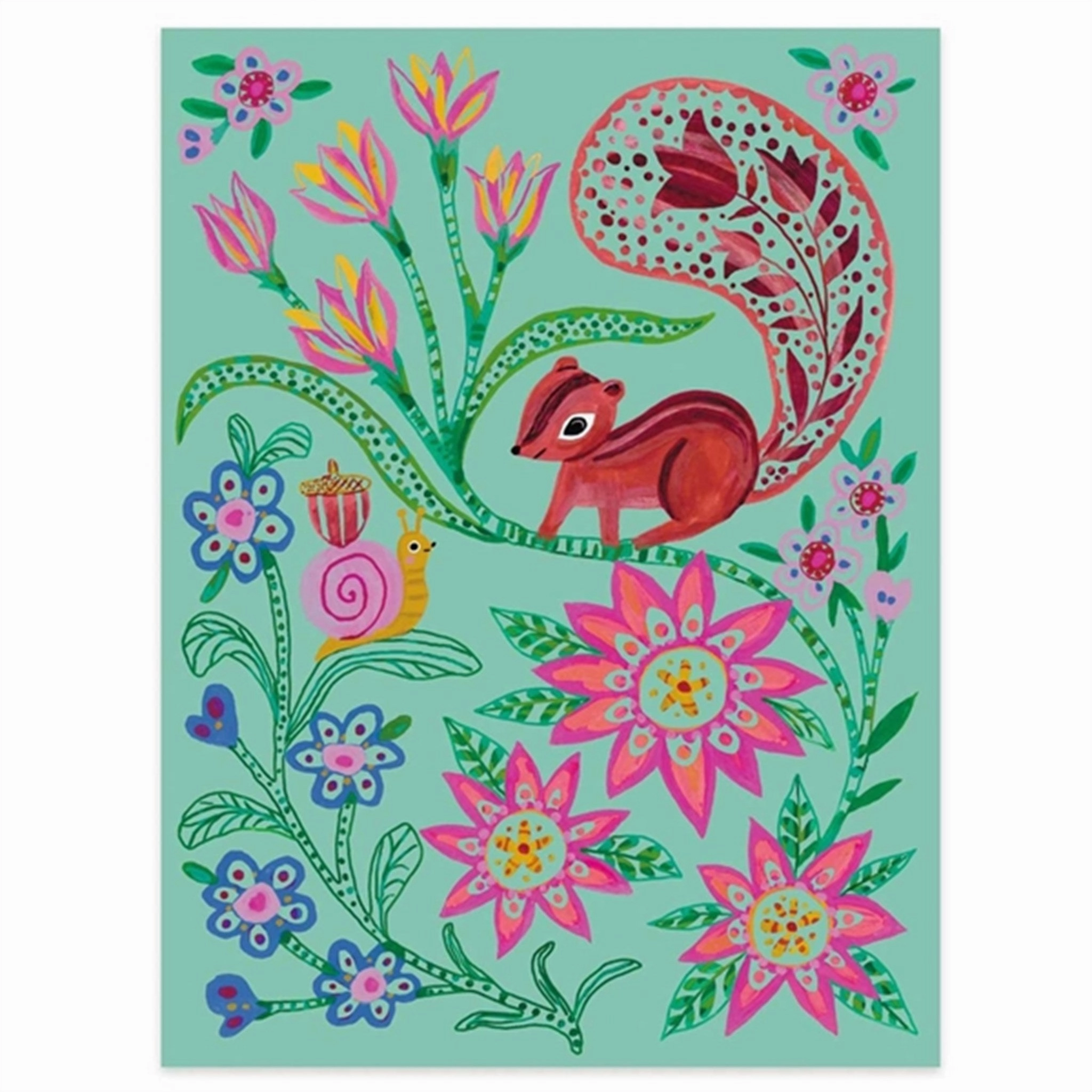 Djeco Scratch Kort Animals In The Forest