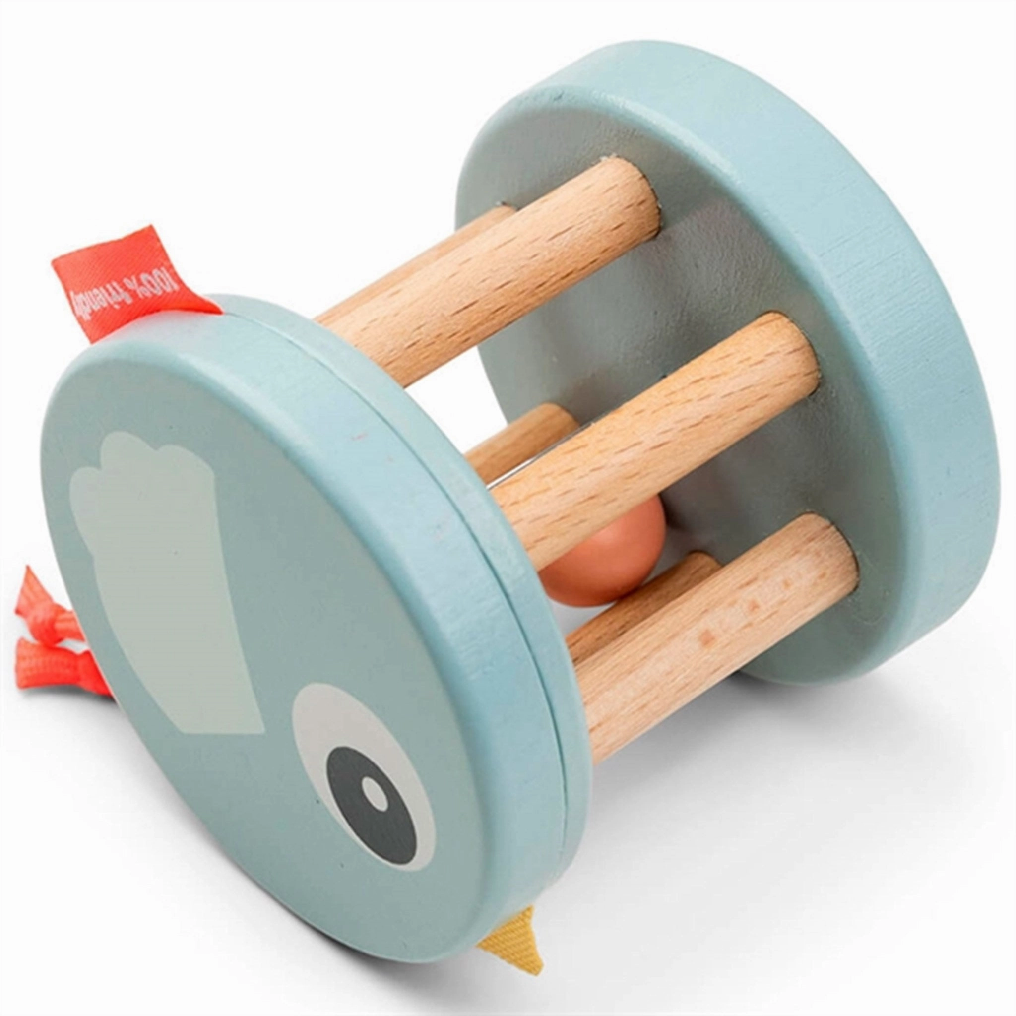 Done by Deer Wooden Rattle Birdee Blue