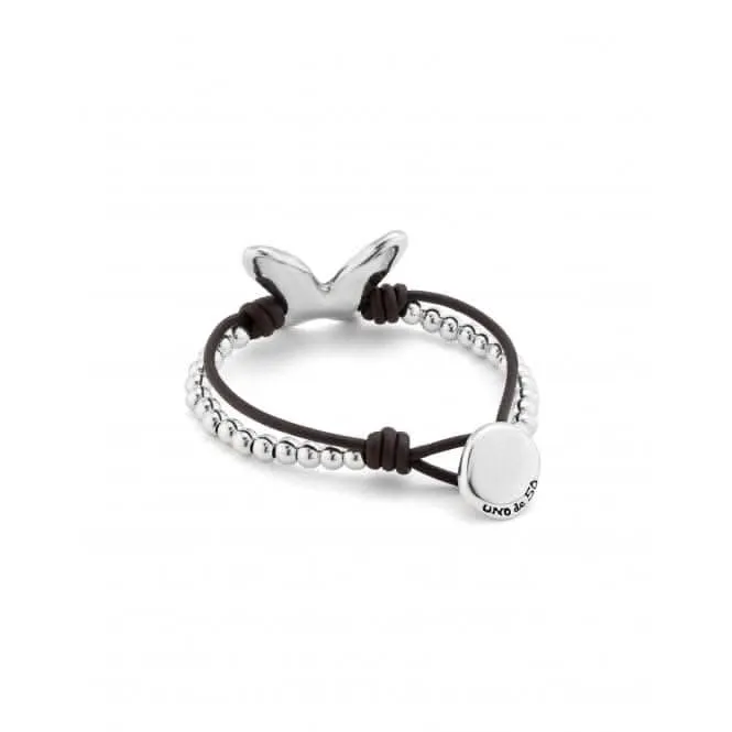 Bracelet Minifly en Cuir à Double Brin PUL2380MARMTL0M Unode50 Bijoux et Accessoires