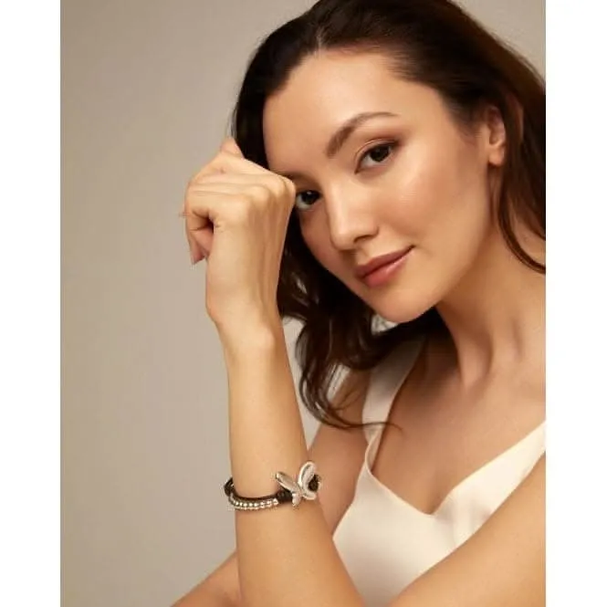 Bracelet Minifly en Cuir à Double Brin PUL2380MARMTL0M Unode50 Bijoux et Accessoires