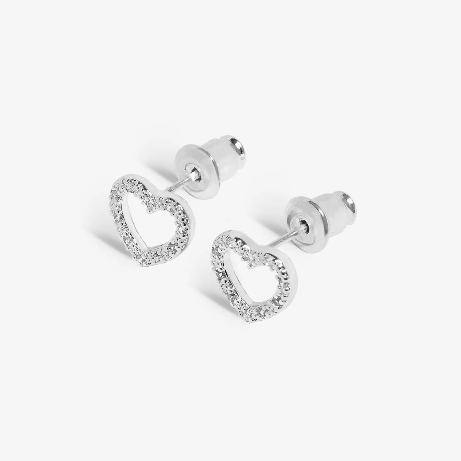 Boucle d'oreille ornement avec clou d'amour en argent plaqué 7689 Joma Bijoux
