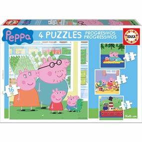 Educa Puzzle 6-9-12-16 Peppa Pig