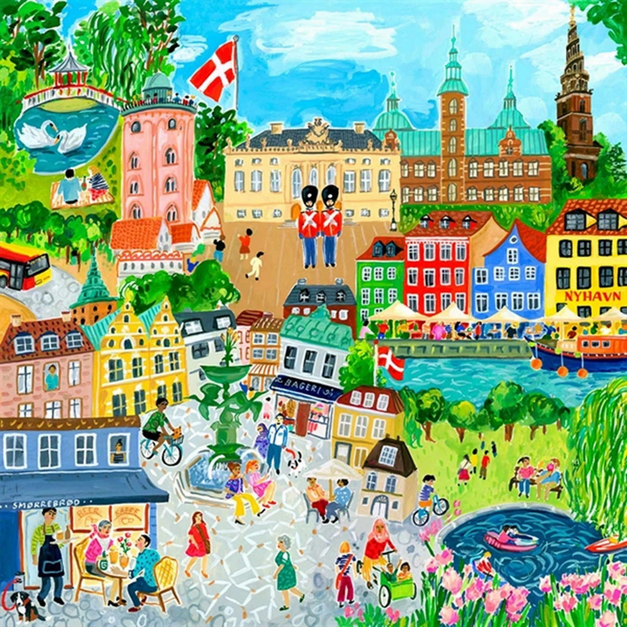 Eeboo Puzzle 1000 Pieces - Kbenhavn