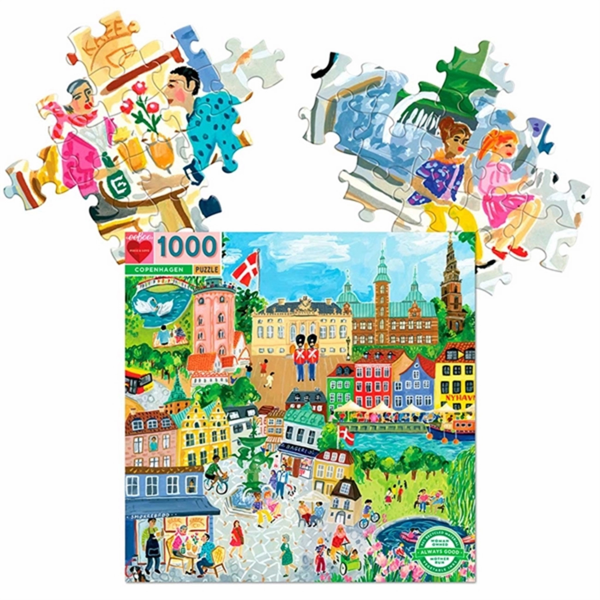 Eeboo Puzzle 1000 Pieces - Kbenhavn