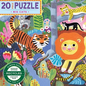 Eeboo Puzzle 20 Pieces - Wild Cats