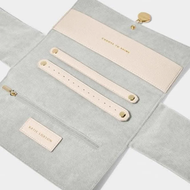Rouleau de bijoux en galets couleur coquille d'œuf 'Choisis de Briller' KLB3016 - Bijoux et accessoires Katie Loxton