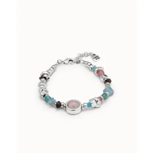Bracelet en pierre naturelle énergétique et multicolore avec cristal - Unode50 Bijoux et Accessoires