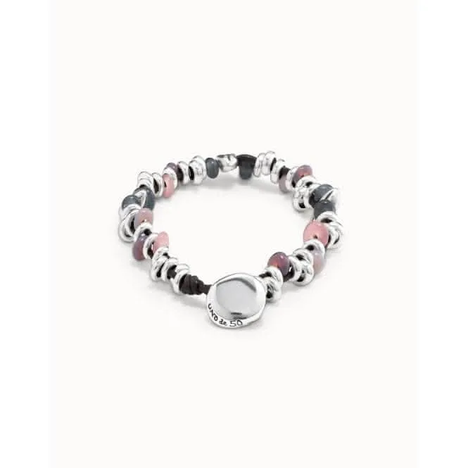 Bracelet en pierre naturelle multicolore cristal Unode50 Bijoux et Accessoires