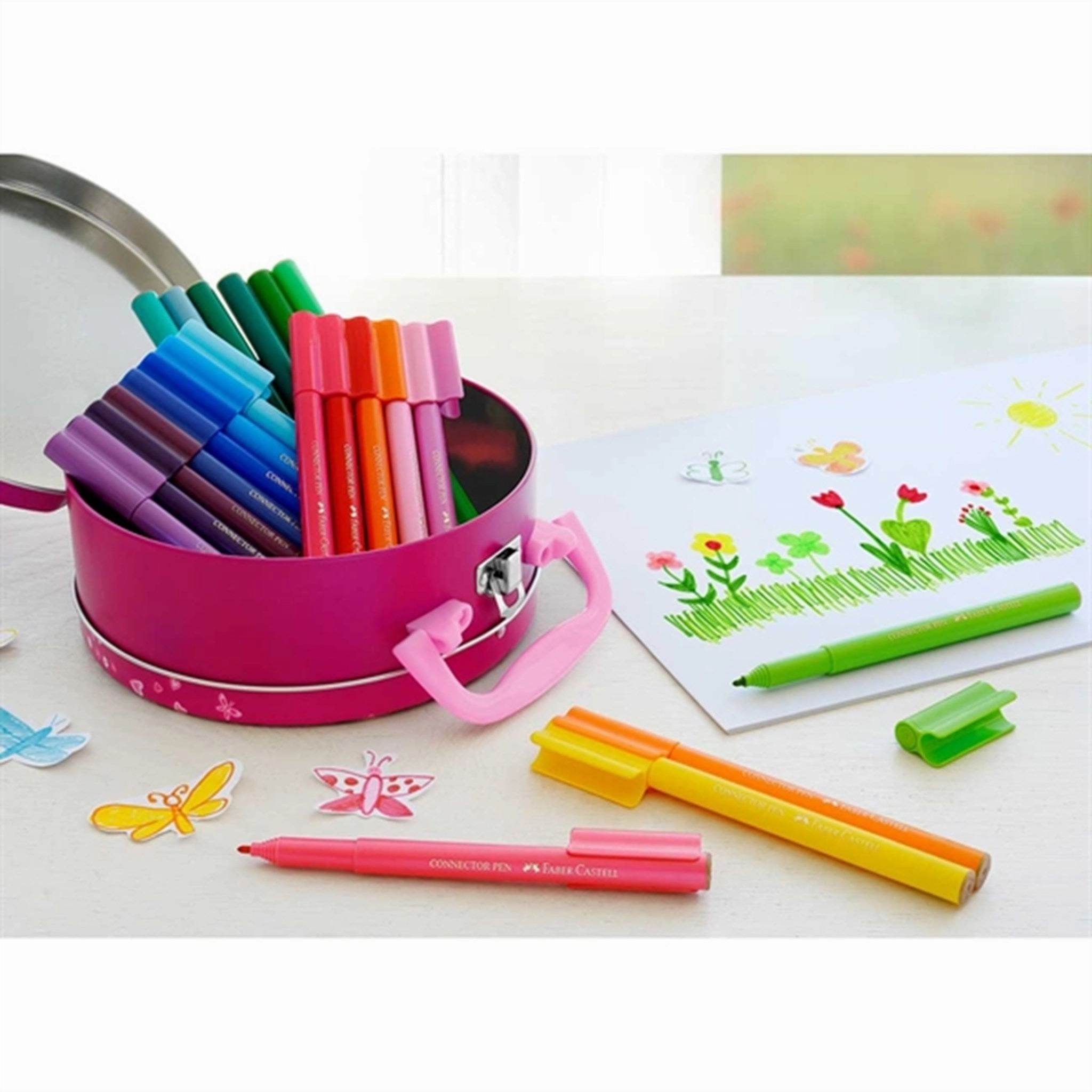Faber-Castell Connector Felt Tip Pens Handbag
