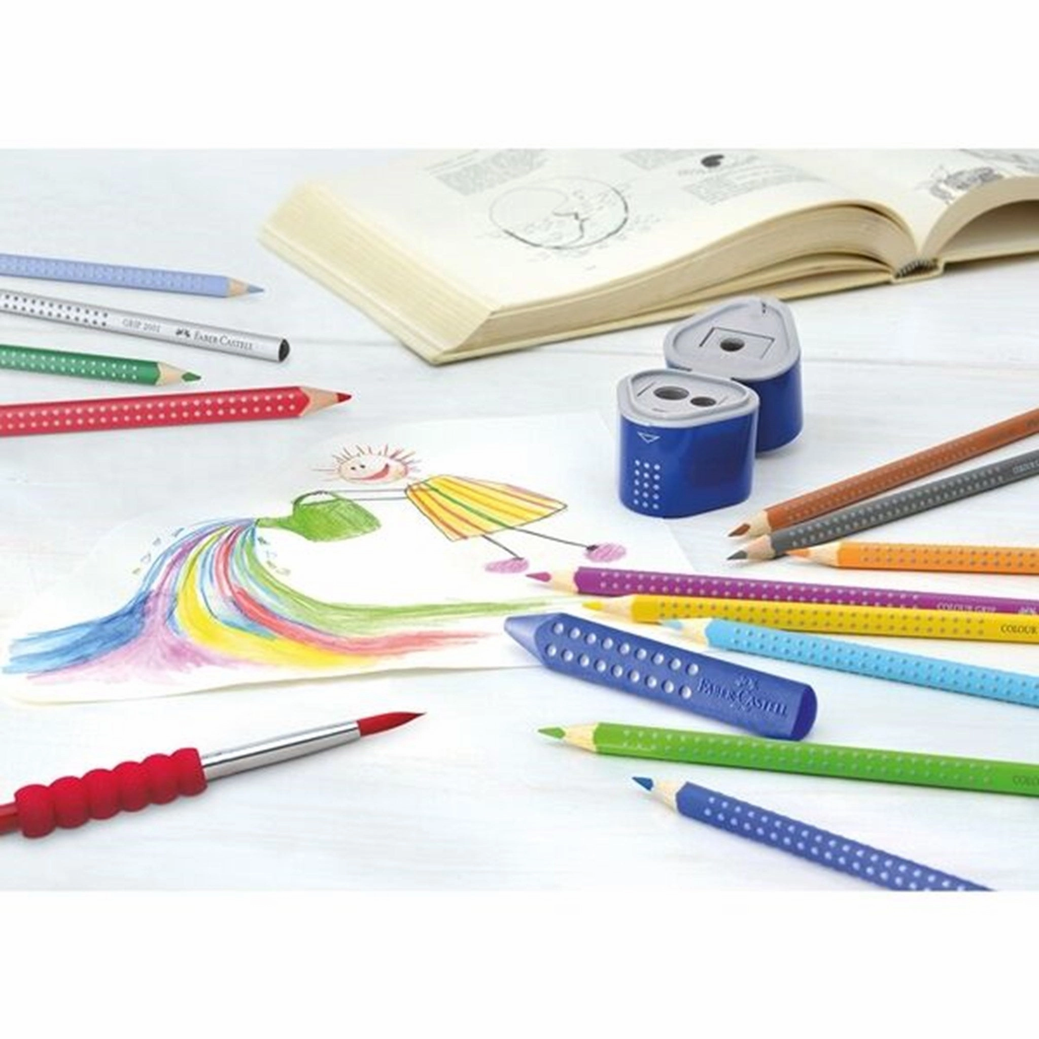 Faber Castell Grip 2001 Sharpener Trio Blue