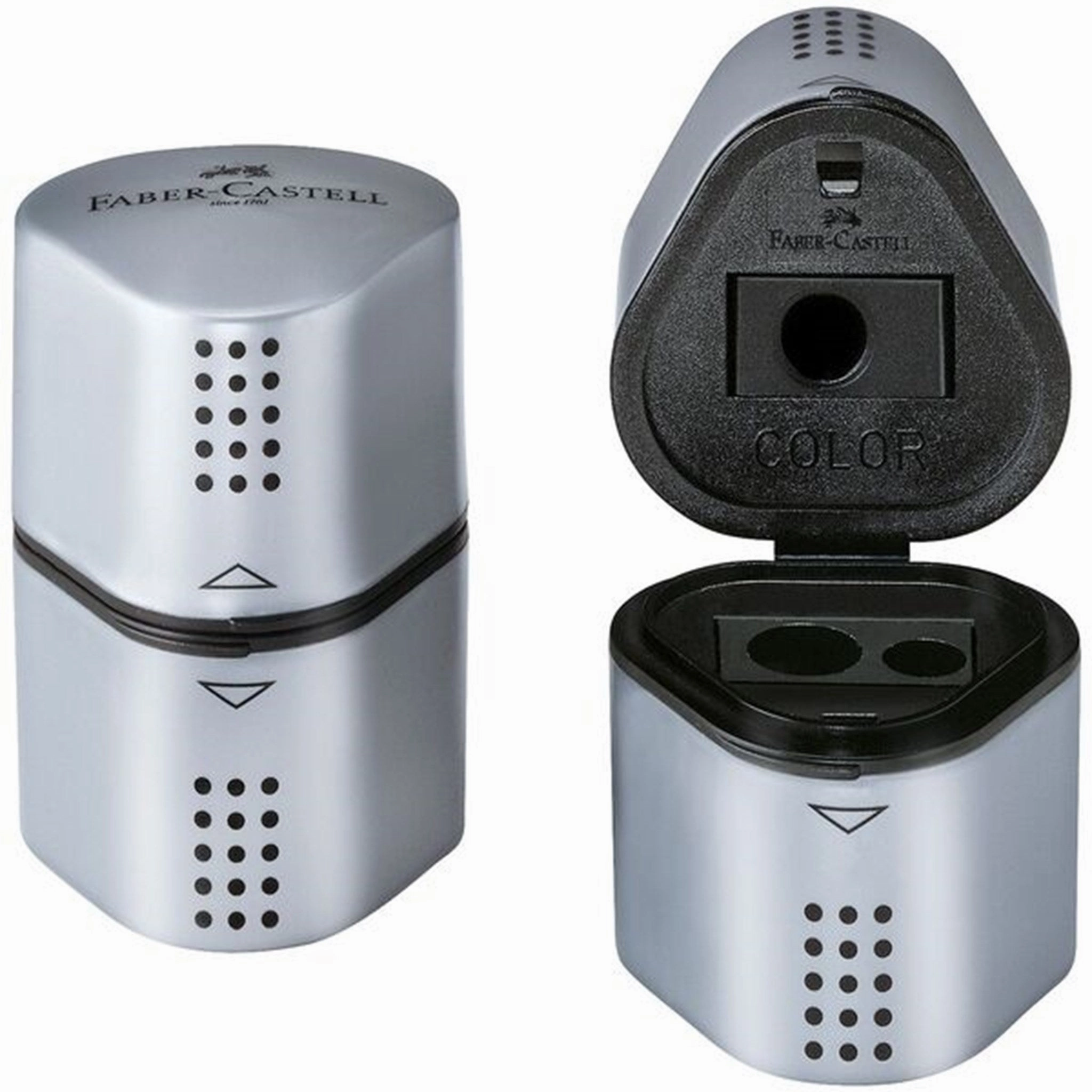 Faber Castell Grip 2001 Sharpener Trio Silver