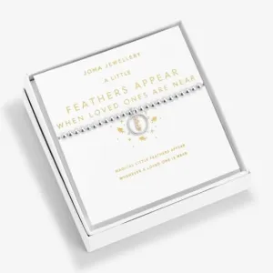 Des Plumes Apparaissent Quand les Êtres Chers Sont Proches Bracelet en Argent et Or 17,5 cm 6195 Joma Jewellery