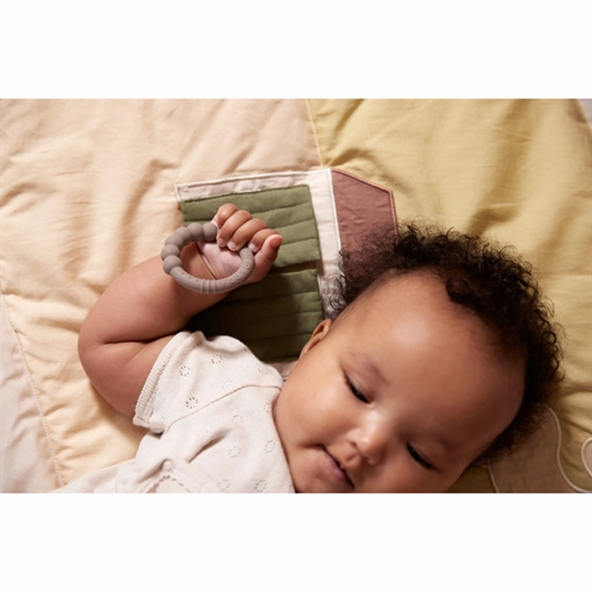 FILIBABBA Teether 2-pack Warm Grey   Honey Gold