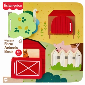 Fisher-Price Wood Farm Animals Busy Board