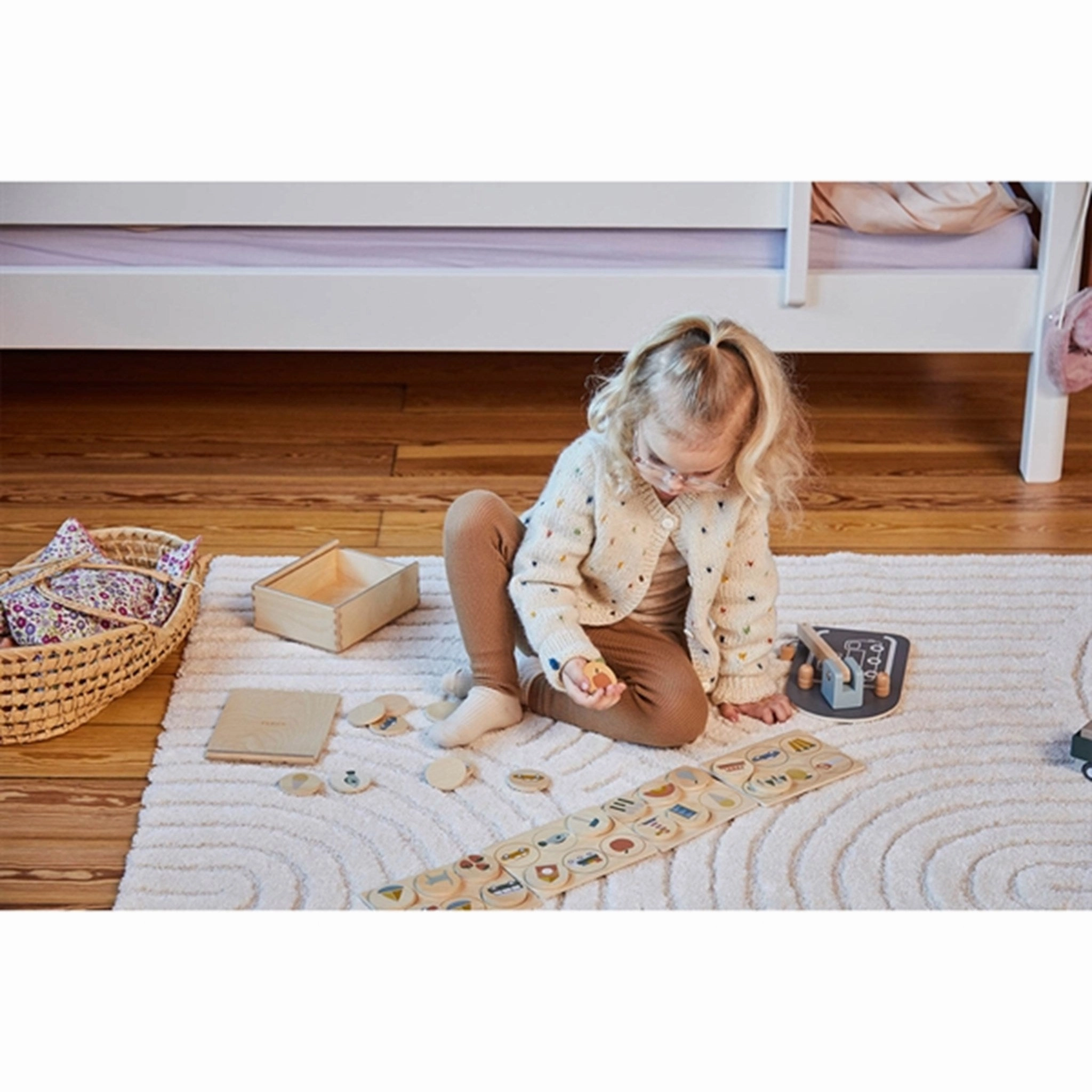 FLEXA PLAY Wooden Picture Lotto Multi Color