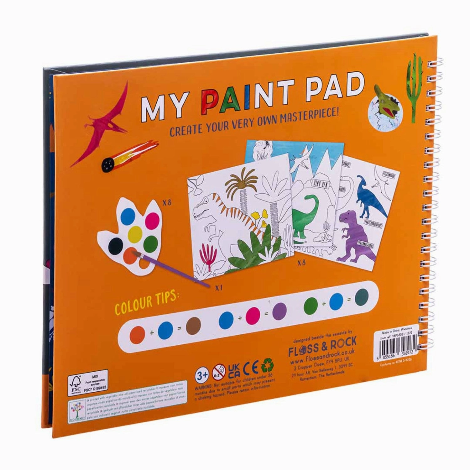 Floss & Rock Min maler palette Dino