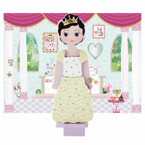 Floss & Rock Wooden Magnetic Dress Up Doll - Charlotte