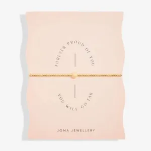 À Tout Jamais Fier de Toi Tu Iras Loin Bracelet Doré 17,5 cm 6780 Joma Jewellery
