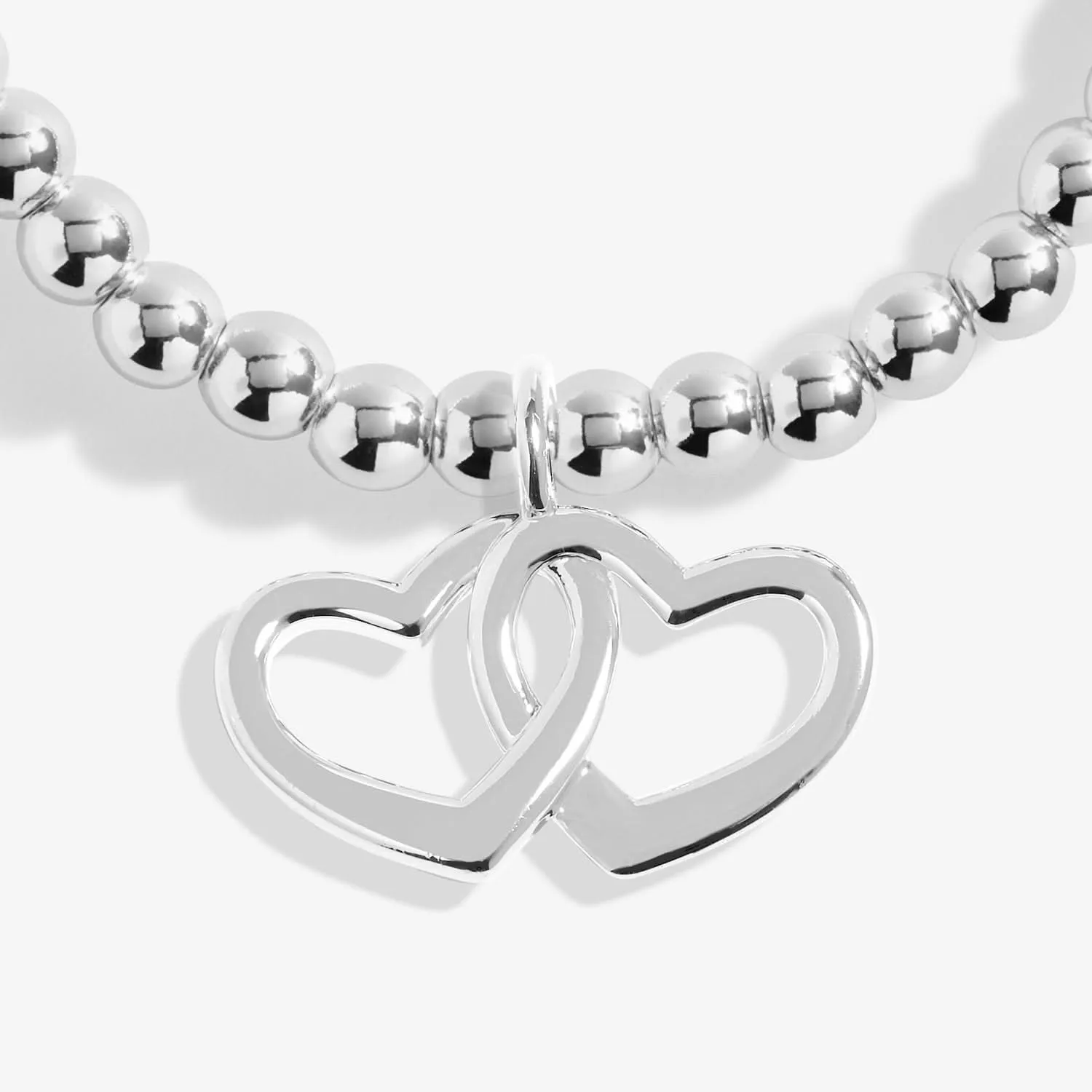 Boîte-Cadeau Du Cœur Bracelet en Métal Argenté Amitié 7679 Joma Jewellery