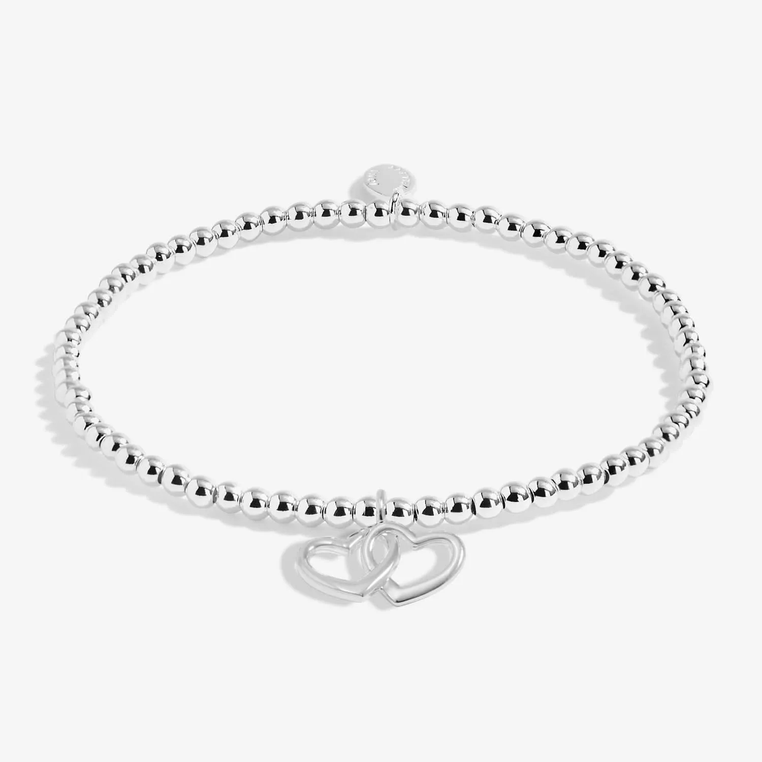 Boîte-Cadeau Du Cœur Bracelet en Métal Argenté Amitié 7679 Joma Jewellery