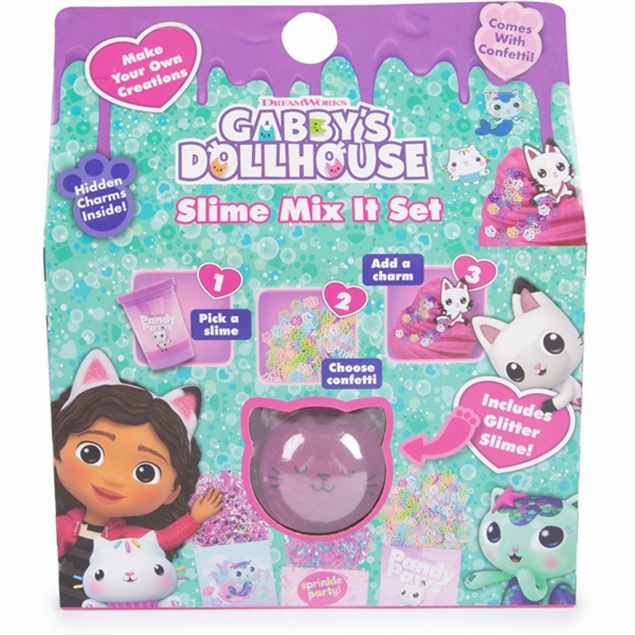 Gabby's Dollhouse Slime Mix It Set