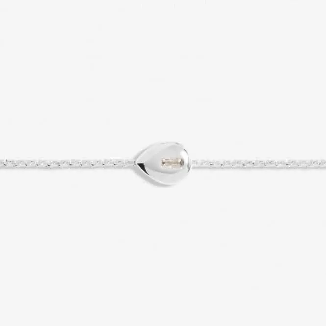 Bracelet ajustable en zircone argentée en forme de larme Gem Glow 19cm 7173 Joma Jewellery