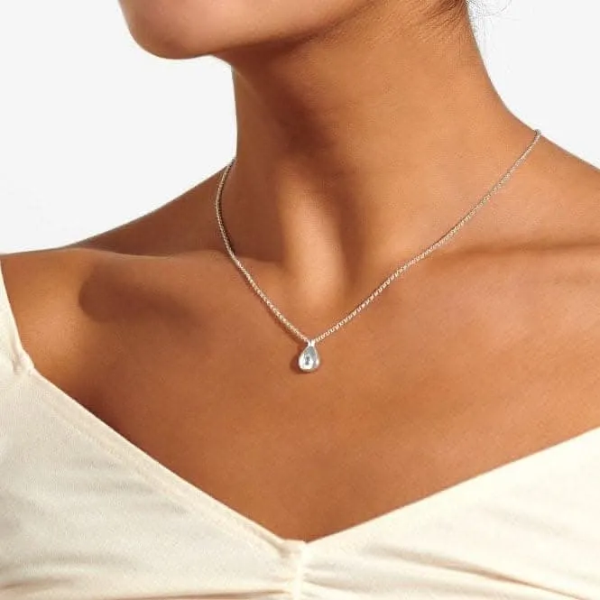 Collier ajustable en zircone argenté en forme de larme Gem Glow 46cm 7172 Joma Jewellery
