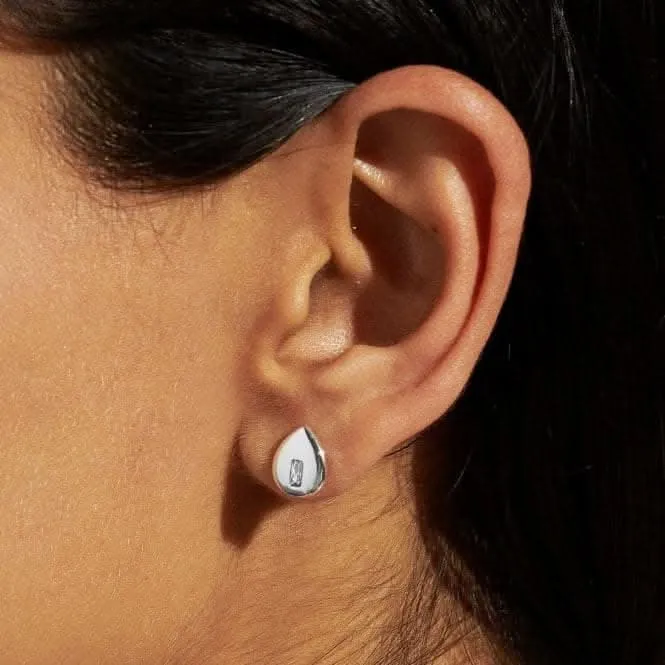 Boucles d'oreilles à clous en zircone en forme de larme argentée Gem Glow 7174 Joma Jewellery