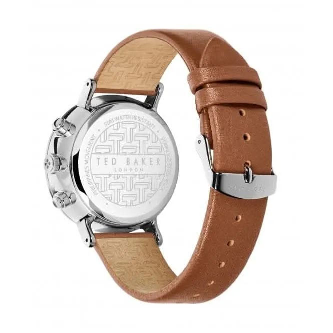 Montre en cuir Gents Barnett Backlight couleur tan BKPBAS202