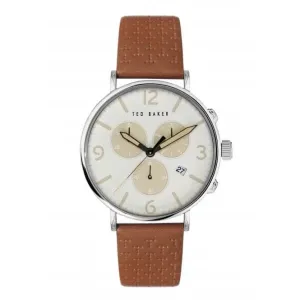 Montre en cuir Gents Barnett Backlight couleur tan BKPBAS202