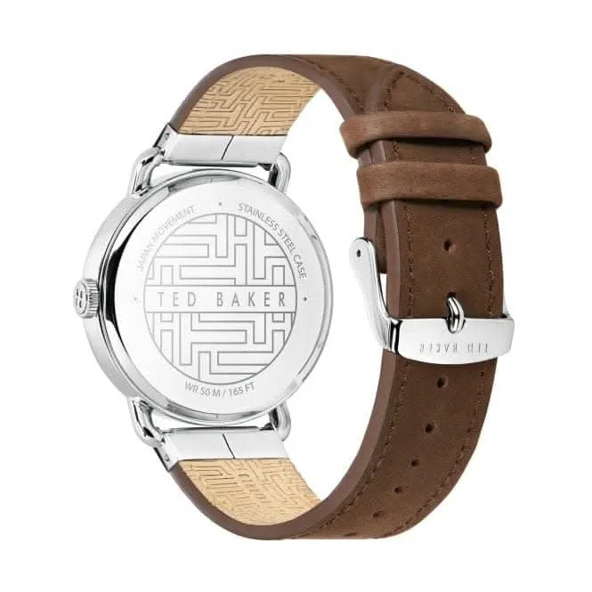 Montre pour hommes Brixam en acier inoxydable finition argentée BKPBXF004