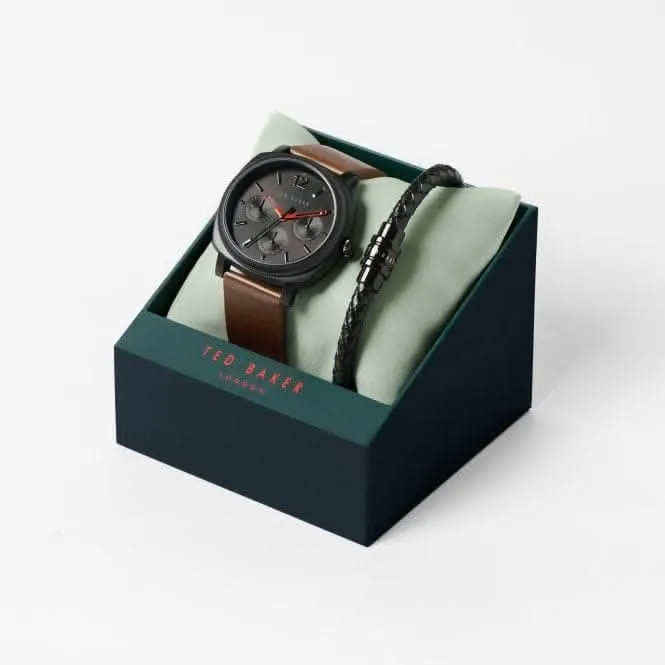 Montre Multifonction en Acier Marron Gents Caine BKGFW2221