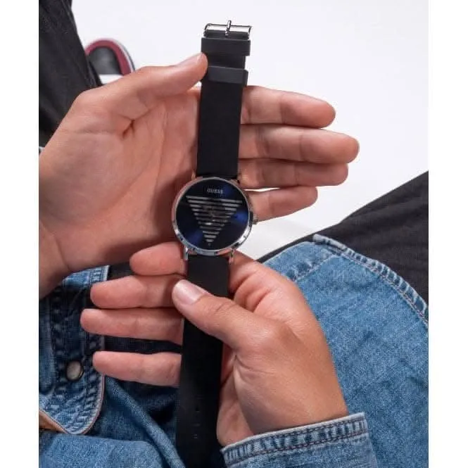 Montre en acier inoxydable argentée pour hommes Gents Idol GW0503G2