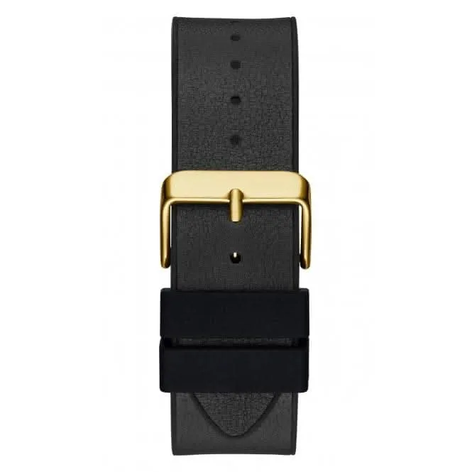 Gents Legend Cuir véritable Silicone Monture dorée Montre GW0500G1